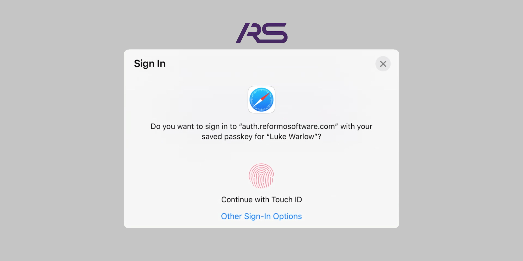 Biometric two-factor authentication Biometric two-factor authentication